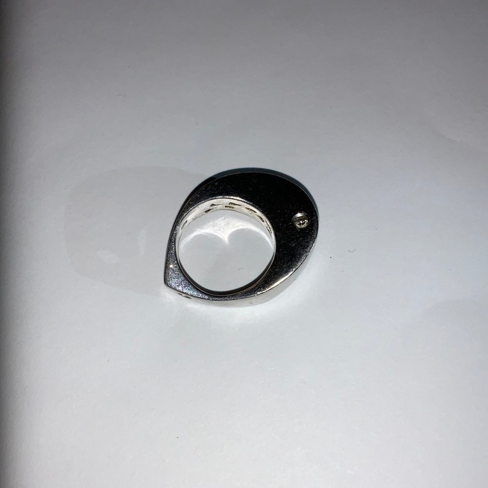 Sterling Ring/ Pendant with Diamond